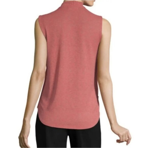 Liz Claiborne Top Chatleston Pink Criss Cross Wrap V neck Business Size Medium - Picture 3 of 11